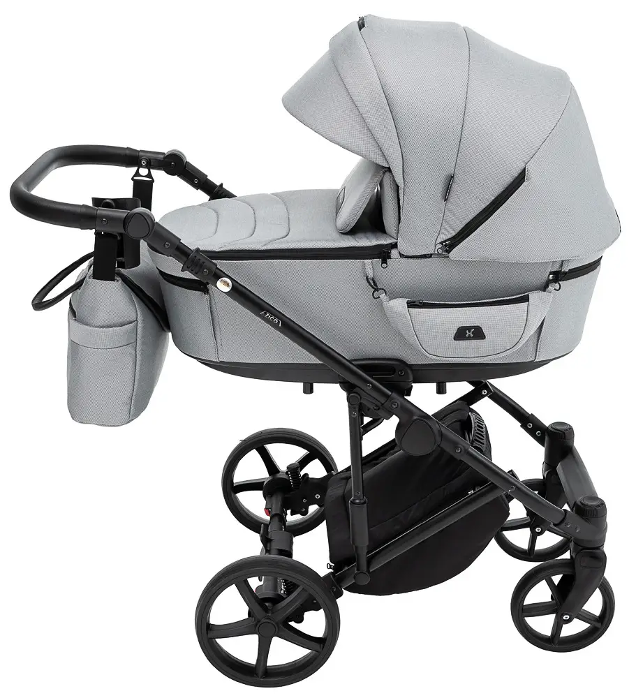 Детская коляска 2 в 1 Adamex Zico Tip TK-83 серый
